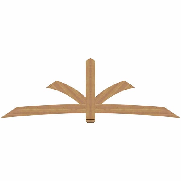 Ekena Millwork Davenport Timber Gable Bracket, Western Red Cedar, 108"W x 36"H x 3 1/2"D x 5 1/2"F, 8/12 Pitch GBW108X36X0406DAV00SWR - main